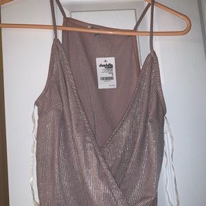 Charlotte Russe Crop Splice Top